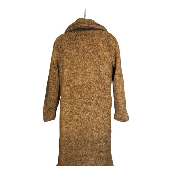 Parisian Teddy Coat Faux Shearling Mocha Longline US 8 (UK 12) NWT - Picture 3 of 12